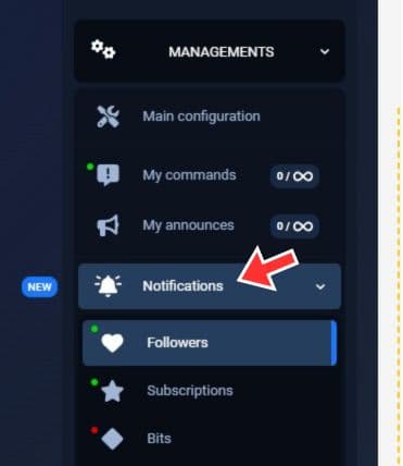 Notificationをクリック